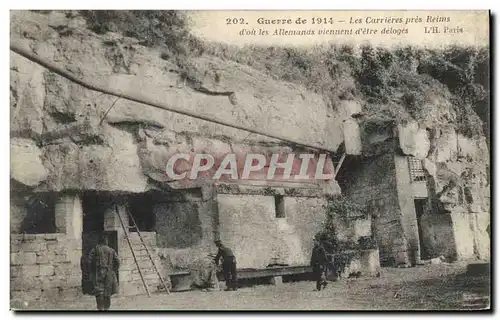 Cartes postales Carrieres pres Reims d'ou les Allemands viennent d'etre deloges