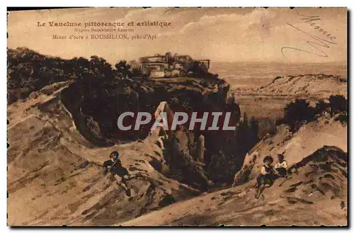 Cartes postales Carrieres Mine d'ocre a Roussillon