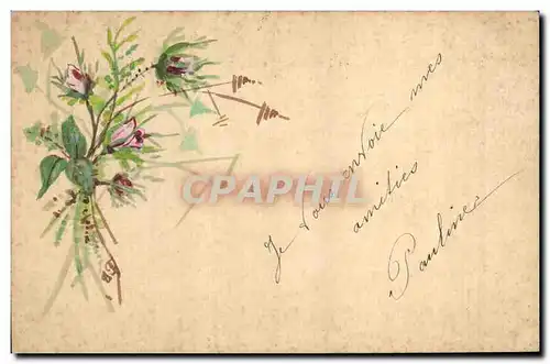 Cartes postales Fantaisie (dessin a la main) Fleurs