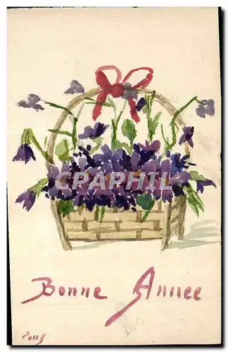 Cartes postales Fantaisie (dessin a la main) Fleurs