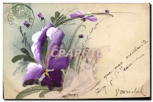 Cartes postales Fantaisie (dessin a la main) Fleurs