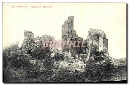 Ansichtskarte AK Chateau Ruines de Chalusset Limousin