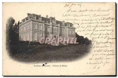 Cartes postales Chateau Environs de Gannat Chateau de Biozat