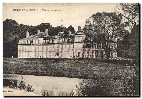 Ansichtskarte AK Chateau du Mesnil Fontenay St Pere