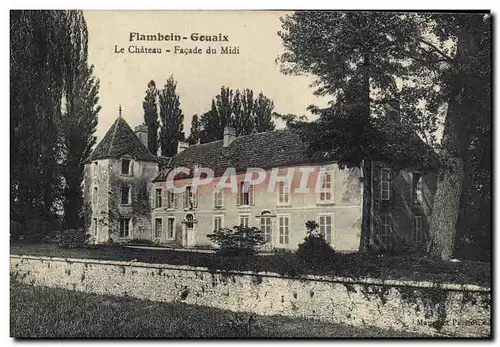 Cartes postales Chateau Facade du Midi Flamboin Gouaix