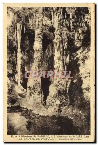 Ansichtskarte AK Grotte de Presque Colonnes D'Hercule Padirac Grottes