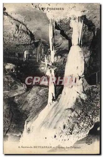 Ansichtskarte AK Grotte Grottes de Betharram Colonne des palmiers