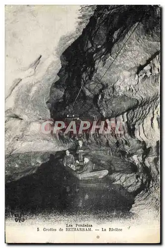 Ansichtskarte AK Grotte Grottes de Betharram La riviere Barque