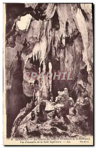 Ansichtskarte AK Grotte Grottes du Loup Lourdes Vue d'ensemble de la salle superieure