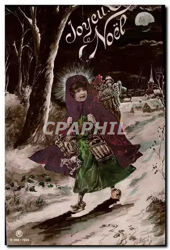 Ansichtskarte AK Fantaisie Enfant Poupee Noel