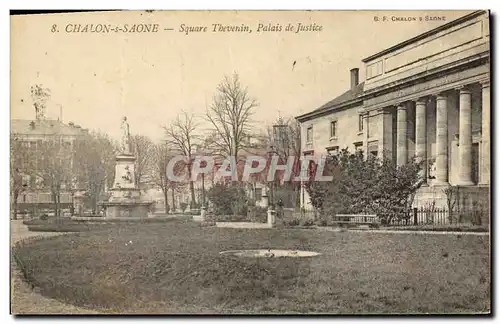 Cartes postales Palais de justice Chalon sur Saone Square Thevenin