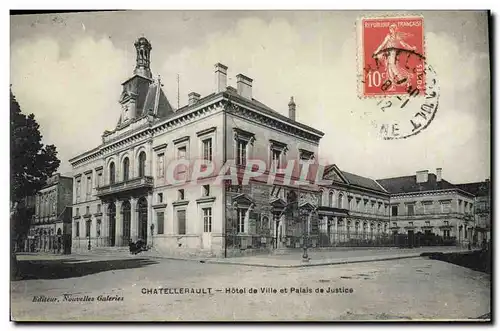 Cartes postales Chatellerault Hotel de ville et Palais de justice