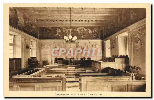 Cartes postales Palais de justice Carpentras Salle de la Cour d'assise