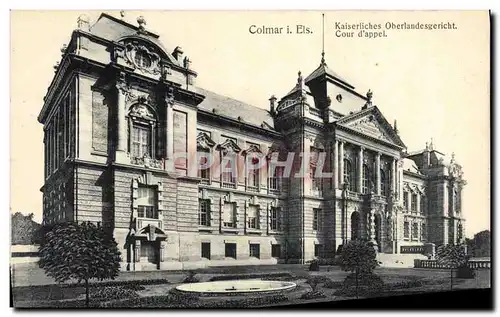 Ansichtskarte AK Palais de justice Colmar Cour d'appel