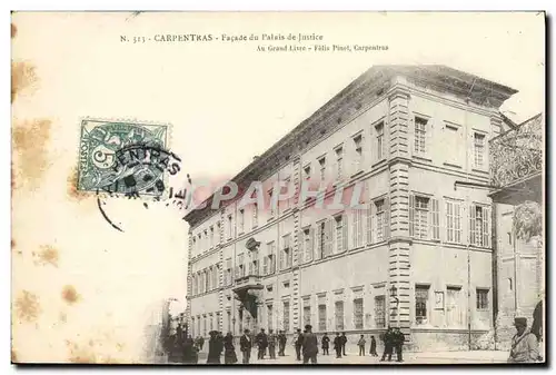 Cartes postales Palais de justice Facade Carpentras