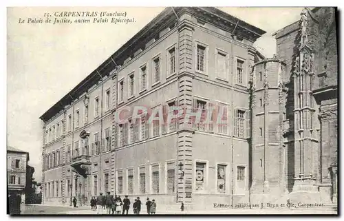 Cartes postales Palais de justice ancien Palais Episcopal Carpentras