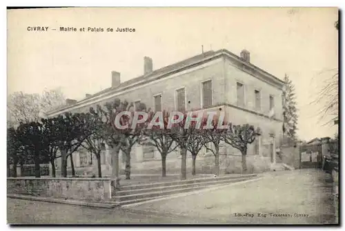 Cartes postales Civray Mairie et Palais de justice