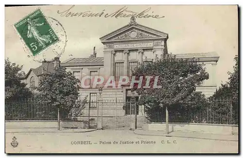 Ansichtskarte AK Palais de justice et prisons Corbeil