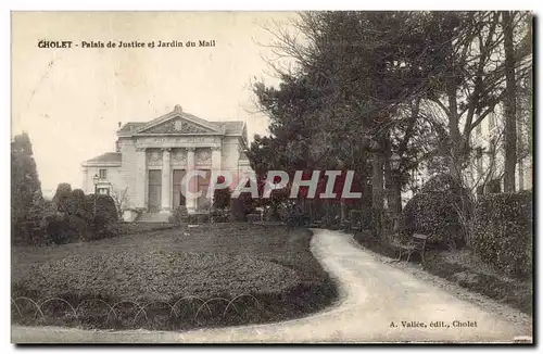 Cartes postales Palais de justice et jardin du Mail Cholet