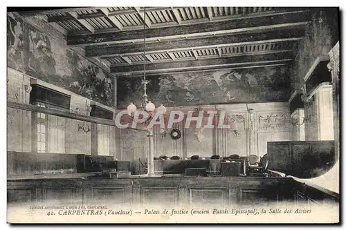 Ansichtskarte AK Palais de justice Ancien palais Episcopal la salle des Assises Carpentras