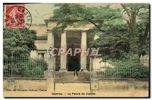 Cartes postales Palais de justice Castres (carte toilee)