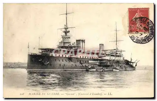 Ansichtskarte AK Bateau de Guerre Carnot Cuirasse d'escadre