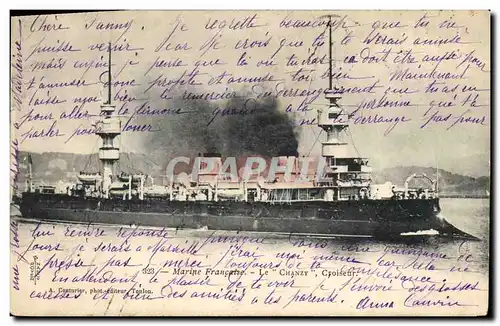 Cartes postales Bateau de Guerre Le Chanzy Croiseur