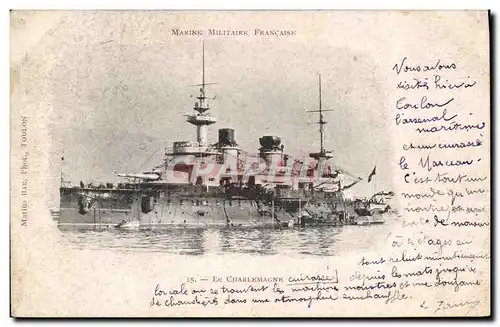 Cartes postales Bateau de Guerre Le Charlemagne