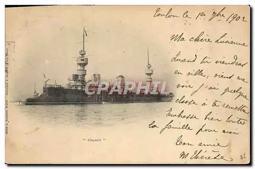 Cartes postales Bateau de Guerre Chanzy