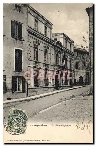 Cartes postales Carpentras La Sous Prefecture