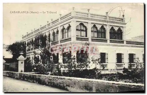 Cartes postales Casablanca Maroc le Tribunal