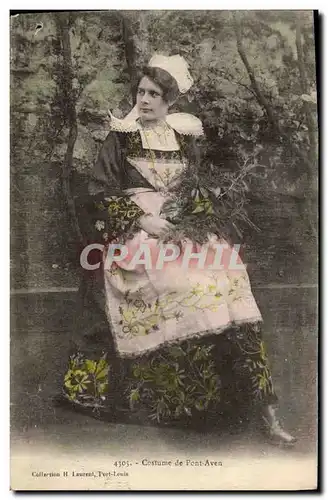 Cartes postales Folklore Costume de Pont Aven