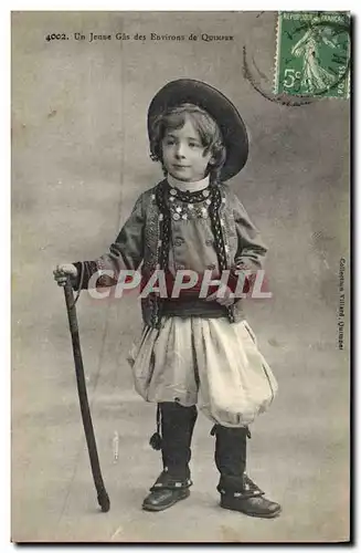 Cartes postales Folklore Un jeune Gas des environs de Quimper