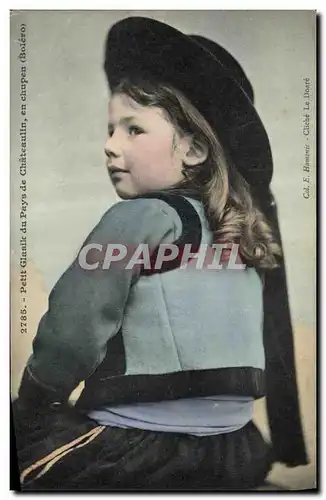 Cartes postales Folklore Petit Glasik du Pays de Chateaulin en chupen Bolero Enfant