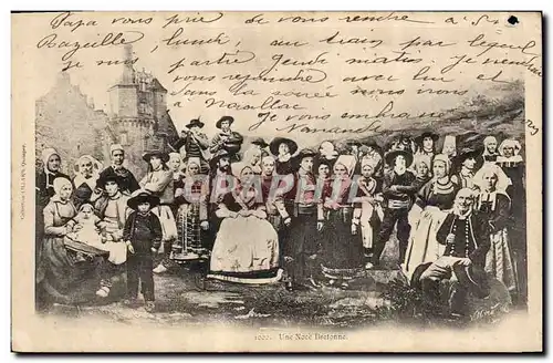 Cartes postales Folklore Une noce bretonne Mariage