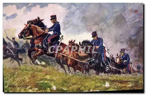 Cartes postales Militaria French artillery