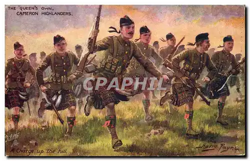 Ansichtskarte AK Militaria The Queen Own Cameron Highlanders