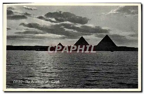 Ansichtskarte AK Egypte Egypt Cairo The Pyramides of Gizeh