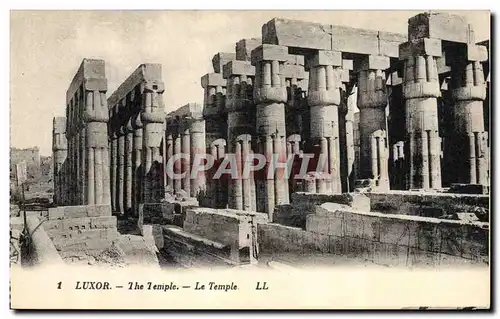 Ansichtskarte AK Egypte Egypt Luxor Le temple