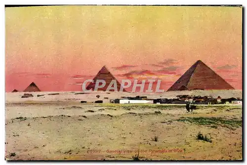 Cartes postales Egypte Egypt General View of the Pyramids of Giza