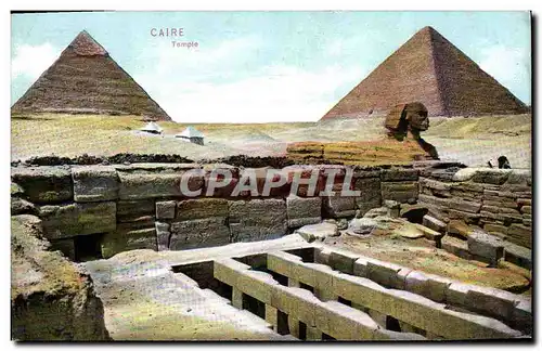 Ansichtskarte AK Egypte Egypt Caire Temple