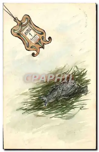 Cartes postales Fantaisie (dessin a la main) Poisson