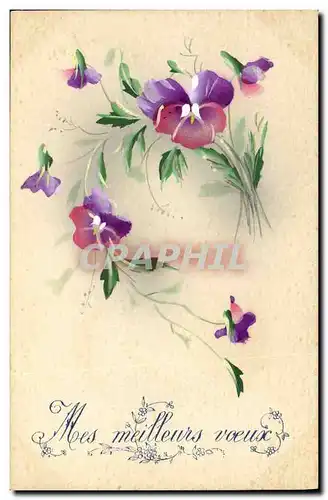 Cartes postales Fantaisie (dessin a la main) Fleurs