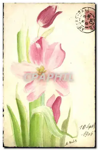 Cartes postales Fantaisie (dessin a la main) Fleurs