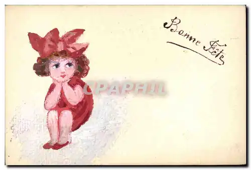 Cartes postales Fantaisie (dessin a la main) Enfant
