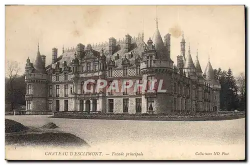 Cartes postales Chateau d'Esclimont Facade principale