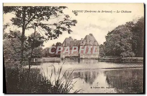 Cartes postales Chateau Lignou Environs de Briouse