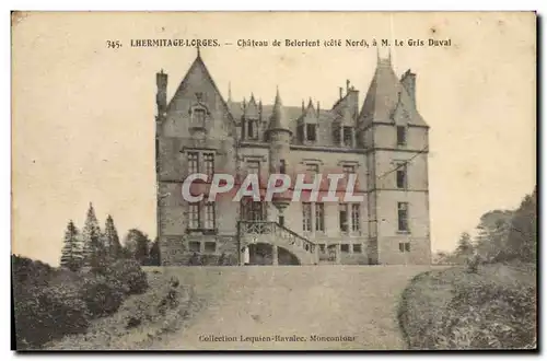 Cartes postales Chateau Lhermitage Lorges Chateau de Belorient M Le Gris Duval