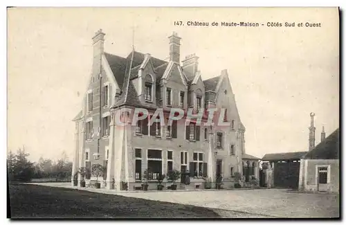 Cartes postales Chateau de Haute Maison Cotes Sud et Ouest