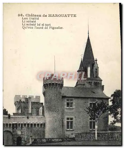 Cartes postales Chateau de Marouatte